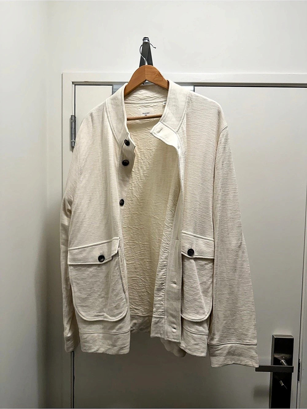 Billy Reid Lightweight Jacket in Cream Size XXL